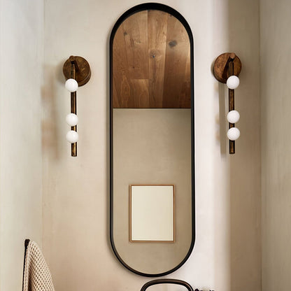 Brass Halo Tube Wall Light, Bathroom Wall Sconce, detail 28
