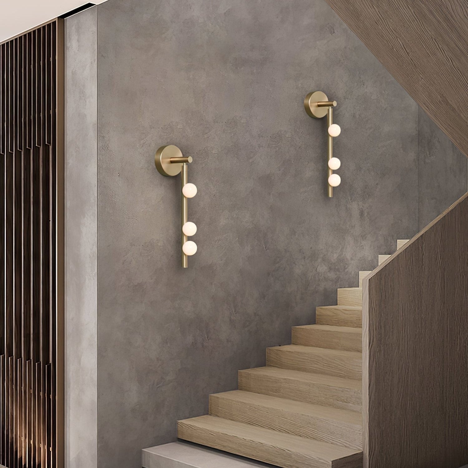 Brass Halo Tube Wall Light, Bathroom Wall Sconce, detail 33