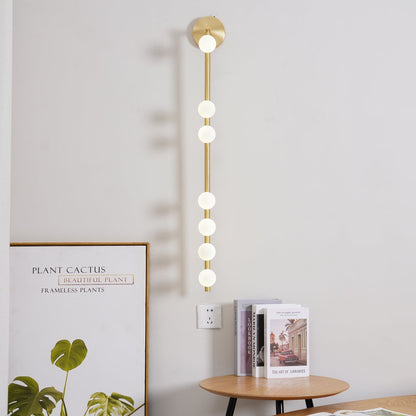 Brass Halo Tube Wall Light, Bathroom Wall Sconce, detail 38