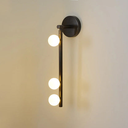 Brass Halo Tube Wall Light, Bathroom Wall Sconce, detail 3