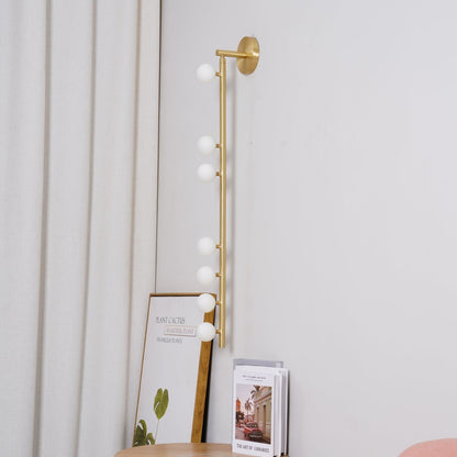 Brass Halo Tube Wall Light, Bathroom Wall Sconce, detail 43
