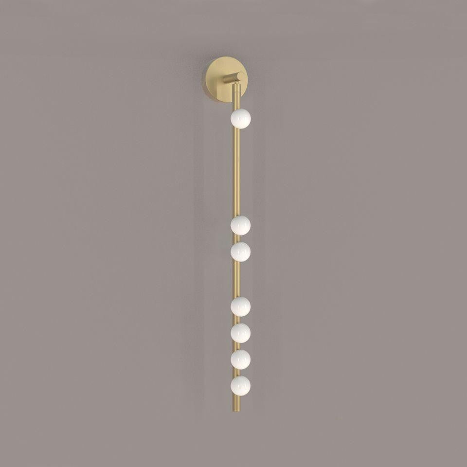 Brass Halo Tube Wall Light, Bathroom Wall Sconce, detail 49