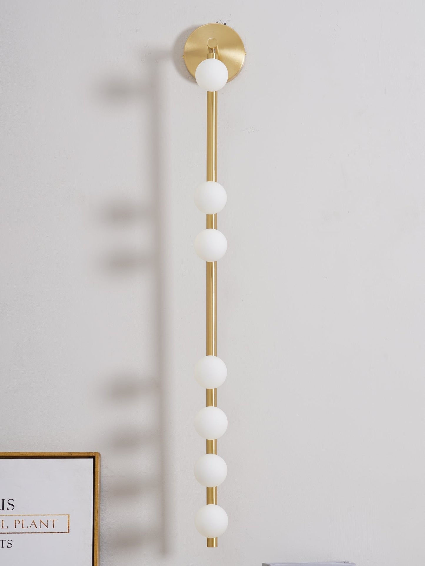 Brass Halo Tube Wall Light, Bathroom Wall Sconce, detail 73