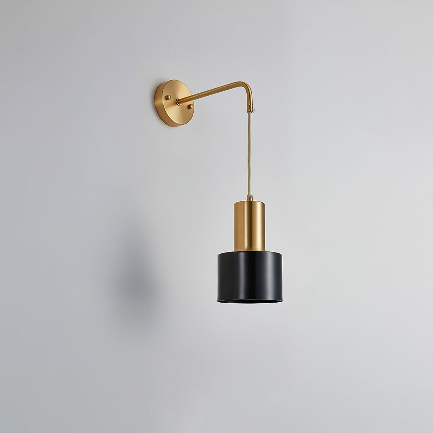 Brivon Brass Linear Wall Light, Bedroom Wall Sconce, detail 18