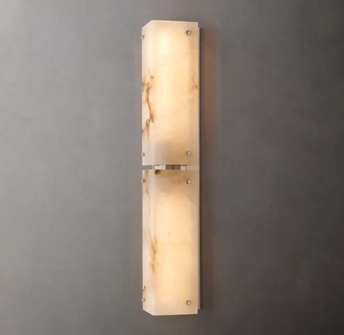 Reynard Alabaster Grand Wall Light, Bathroom Wall Sconce, detail 15