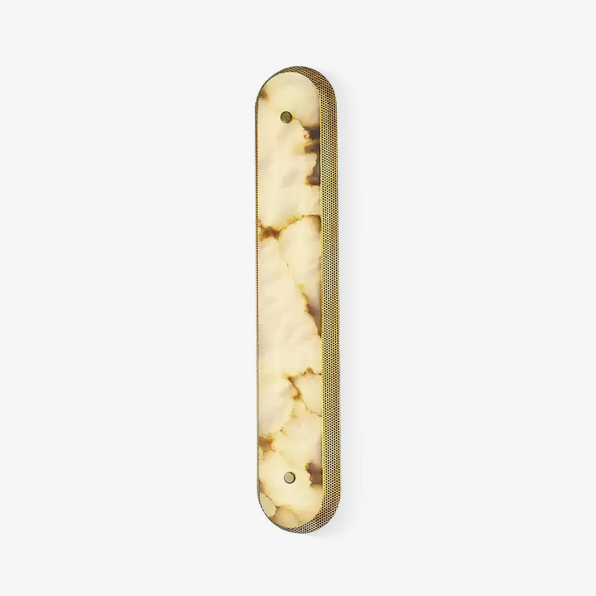 Calyxon Alabaster Wall Sconce 3.9 in Dia Gold, Black - Tianguang Alabaster Lighting