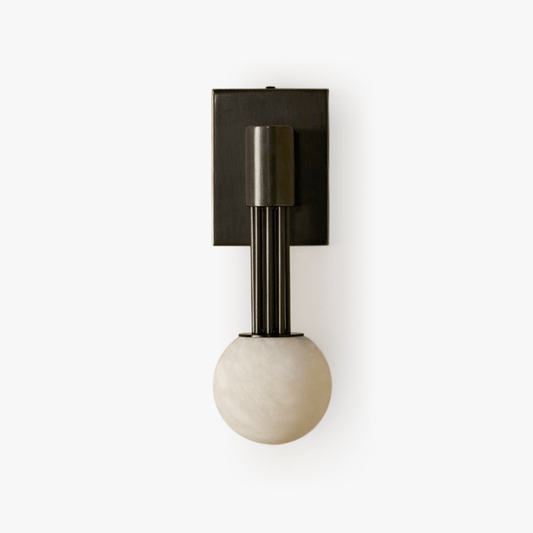 Obra Alabaster Globe Wall Sconce - Tianguang Alabaster Lighting