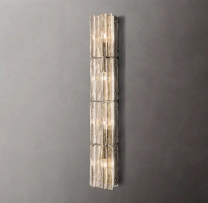 Lattice Clear Glass Grand Wall Light, Bedroom Wall Sconce, detail 8