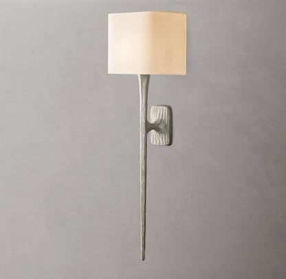 Thaddeus Grand Shaded Wall Light, Bathroom Wall Sconce, detail 2