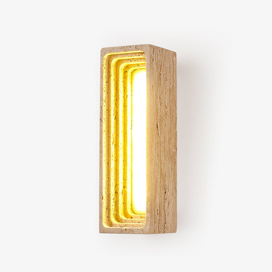 Canyon Travertine Wall Sconce - Tianguang Alabaster Lighting