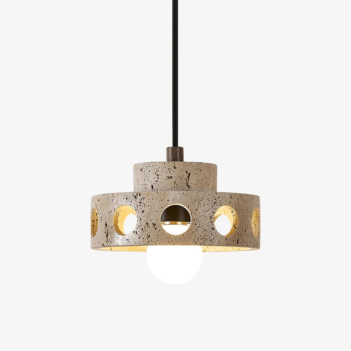 Perfora Travertine Pendant Lamp - Tianguang Alabaster Lighting