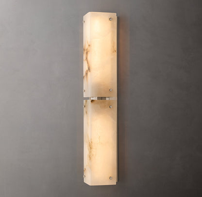 Reynard Alabaster Grand Wall Light, Bathroom Wall Sconce, detail 2
