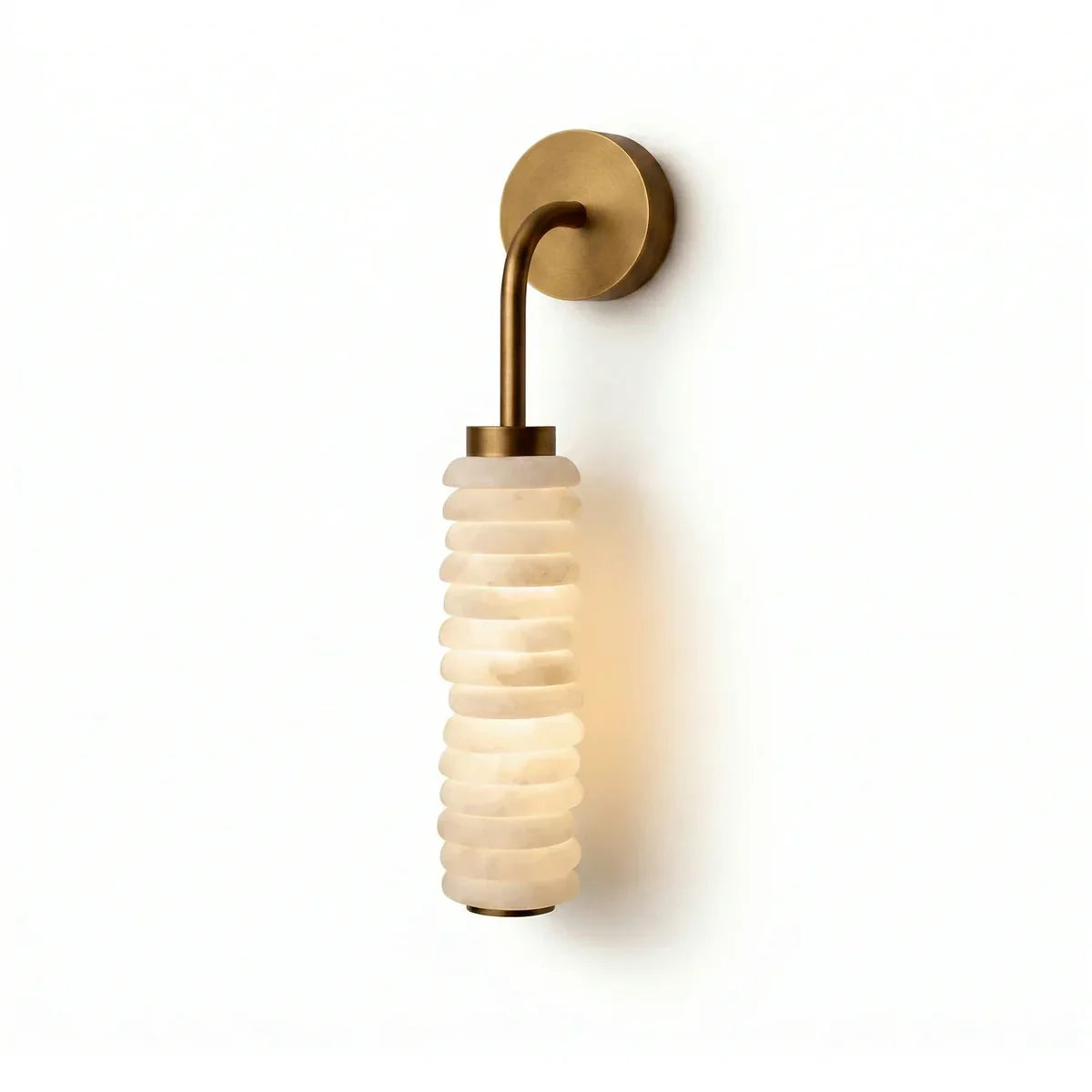 Calla Cylinder Alabaster Wall Lamp - Tianguang Alabaster Lighting