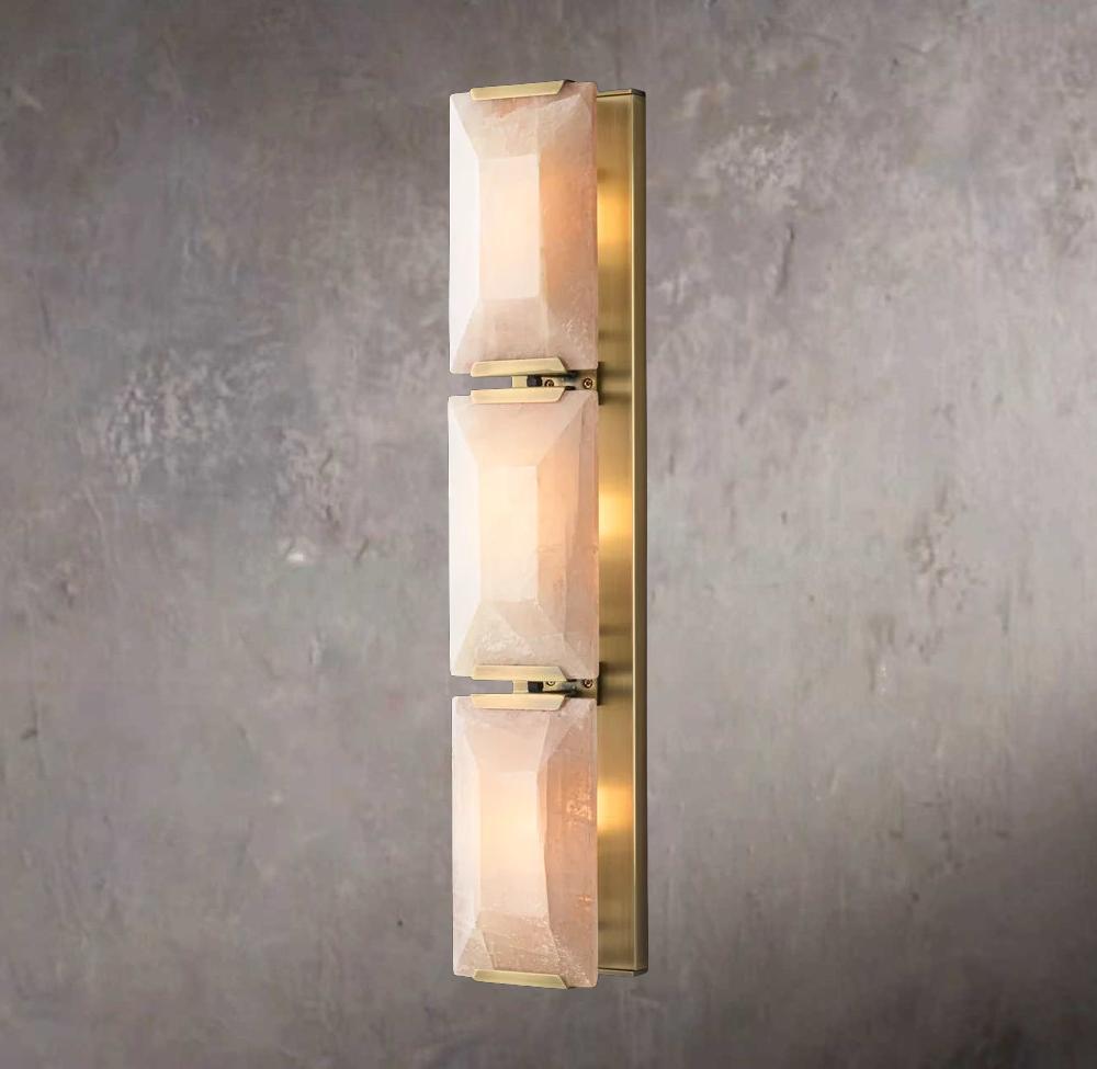 Harlows Calcite Triple Wall Sconce - Tianguang Alabaster Lighting