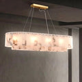 Moonshade Natural Marble Dining Room Chandelier - Tianguang Alabaster Lighting