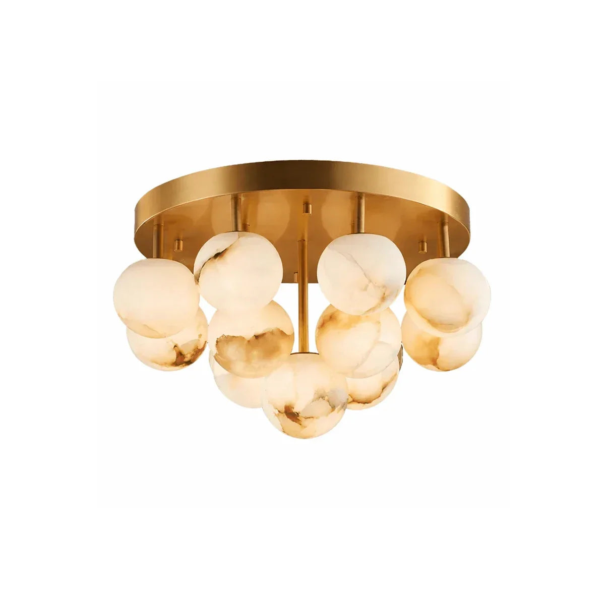 Clustered Aurelia Alabaster Globe Ceiling Light - Tianguang Alabaster Lighting