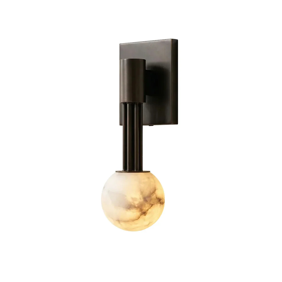 Columnar Obra Spherical Alabaster Wall Lamp - Tianguang Alabaster Lighting