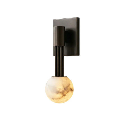 Columnar Obra Spherical Alabaster Wall Lamp - Tianguang Alabaster Lighting