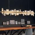 Contemporary Italian Natural Onyx Large Chandelier - Tianguang Alabaster Lighting