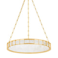 Leda Alabaster Chandelier 30 in W x 51 in H - Tianguang Alabaster Lighting