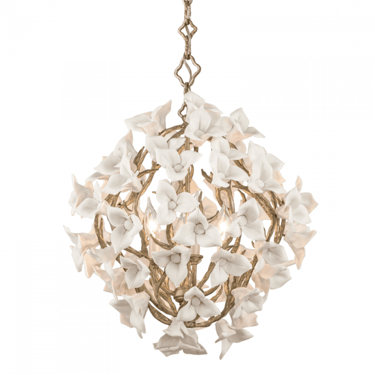 Callisto Alabaster Pendant, 7-Light, Modern Brass, 28.1"W - Tianguang Alabaster Lighting