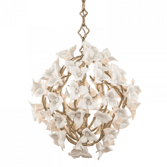 Callisto Alabaster Pendant, 7-Light, Modern Brass, 28.1"W - Tianguang Alabaster Lighting