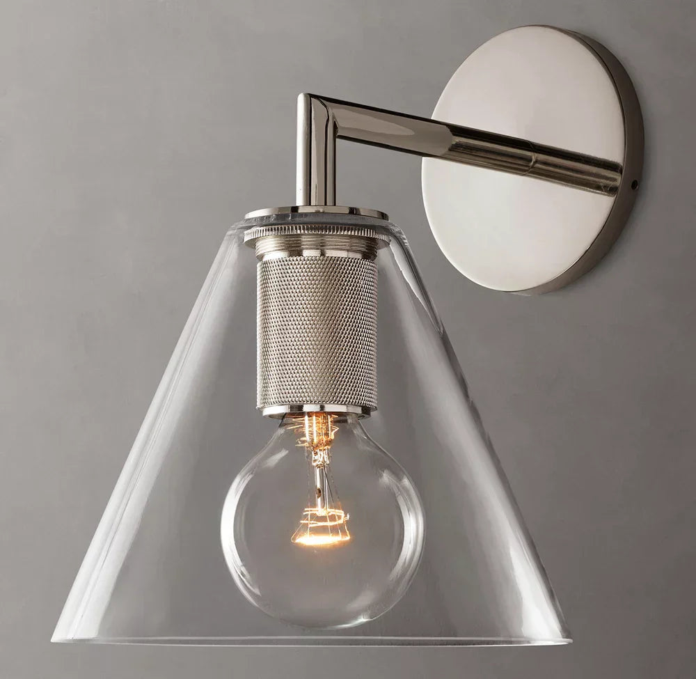 Utilitaire Funnel Shade Wall Light, Bathroom Wall Sconce, detail 14