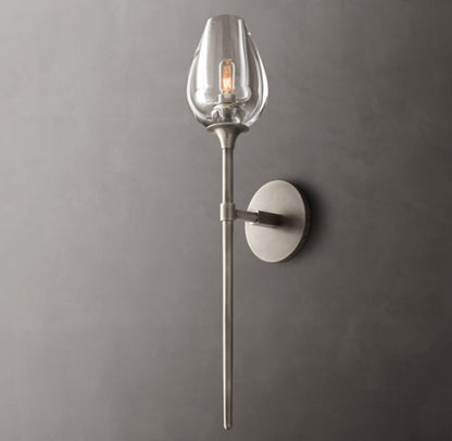 Tulip Grand Wall Light - 5"W x 7"D x 24"H, Bathroom Wall Sconce, detail 19