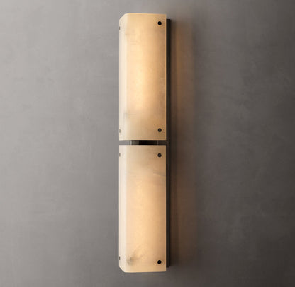 Reynard Alabaster Grand Wall Light, Bathroom Wall Sconce, detail 9
