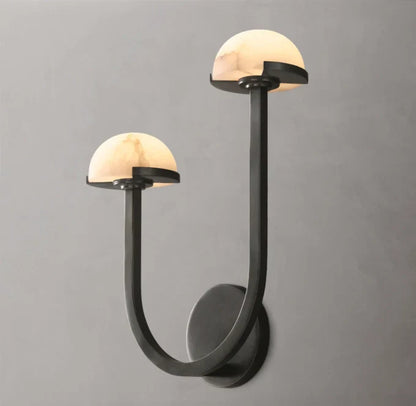 Pedra Double Wall Light - Left, Bedroom Wall Sconce, detail 16