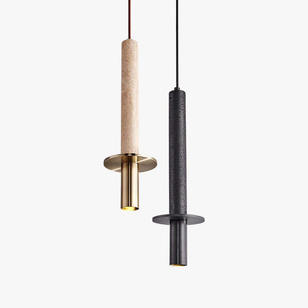 Strato Line Travertine Pendant Light - Tianguang Alabaster Lighting