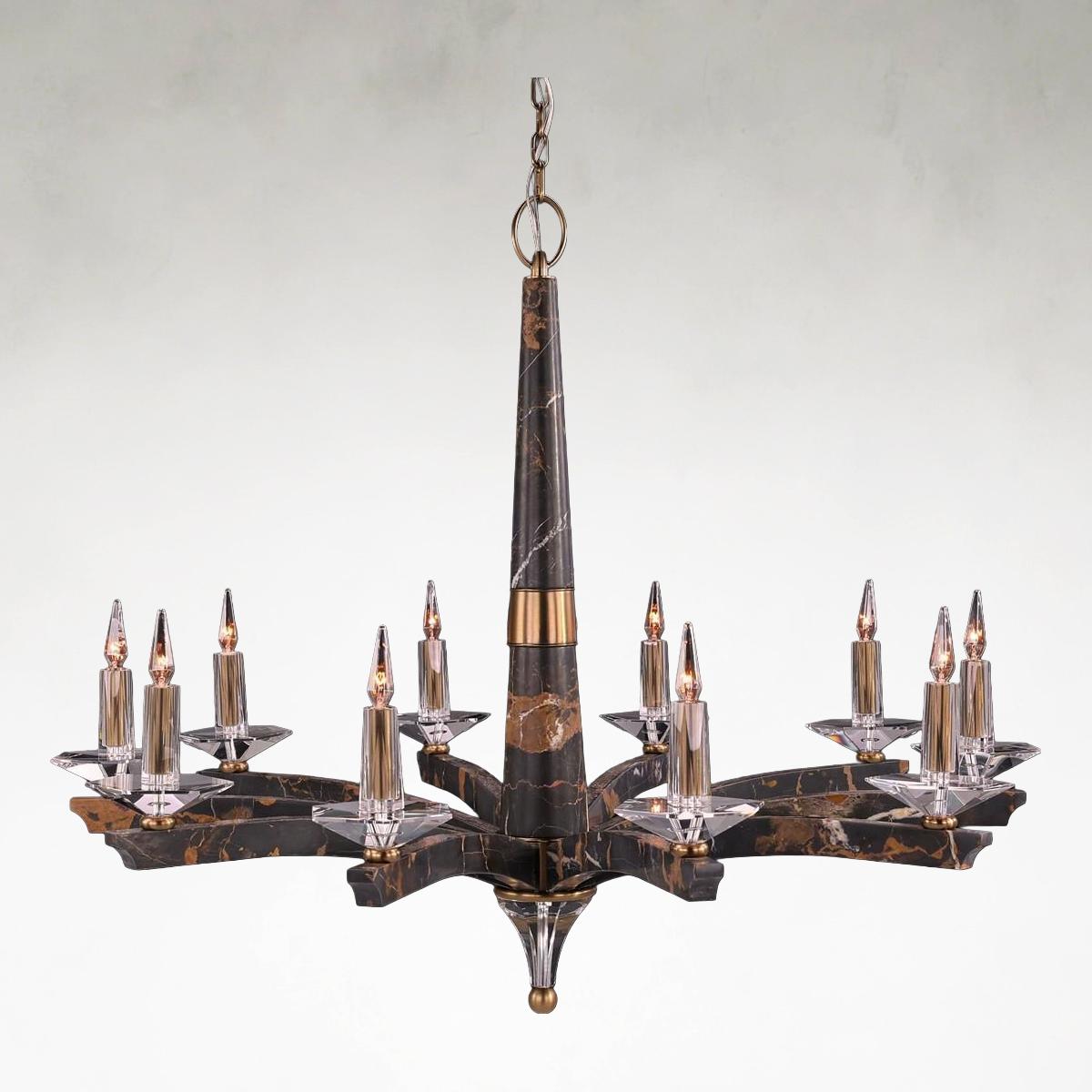 Inverness 52.5 inch Ceiling Marble Chandelier Light - Tianguang Alabaster Lighting
