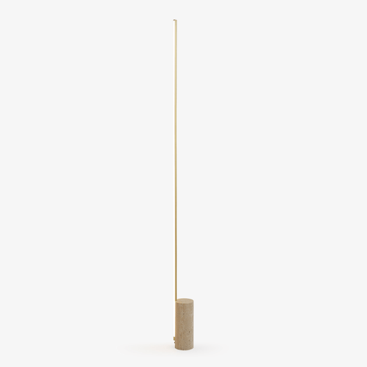 Geometric Linear Travertine Floor Lamp - Tianguang Alabaster Lighting
