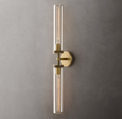 Lambeth Knurled Grand Linear Wall Light, Bathroom Wall Sconce, detail 17