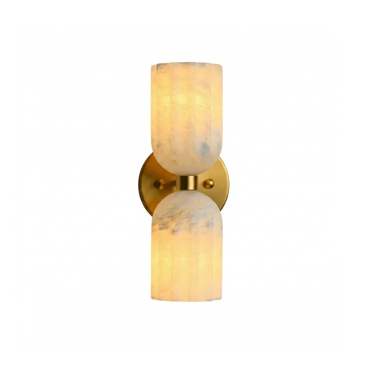 Dual Alabaster Pillar Wall Sconce - Tianguang Alabaster Lighting