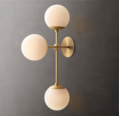 Cirque Triple Wall Light, Bedroom Wall Sconce, detail 10