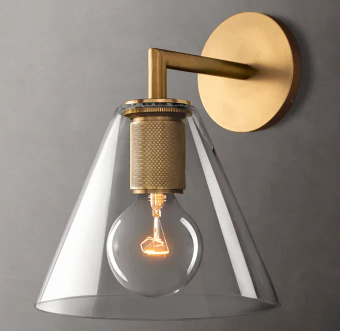 Utilitaire Funnel Shade Wall Light, Bathroom Wall Sconce, detail 18