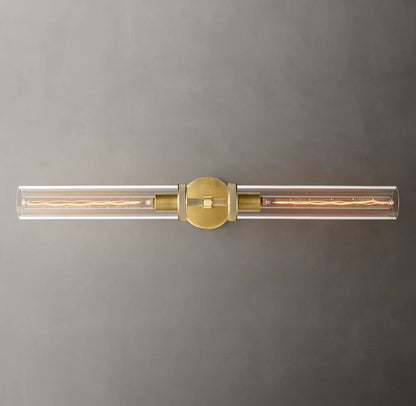 Lambeth Knurled Grand Linear Wall Light, Bathroom Wall Sconce, detail 7
