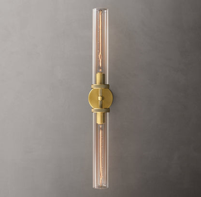 Lambeth Knurled Grand Linear Wall Light, Bathroom Wall Sconce, detail 6