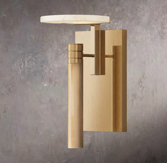 Melanges Disc Alabaster Wall Sconce - Tianguang Alabaster Lighting