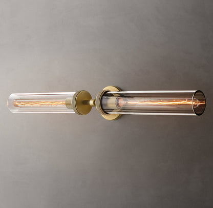 Lambeth Knurled Grand Linear Wall Light, Bathroom Wall Sconce, detail 5