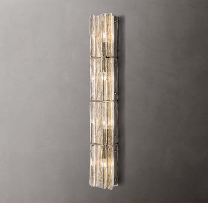 Lattice Clear Glass Grand Wall Light, Bedroom Wall Sconce, detail 14