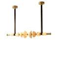 Leather Strap Alabaster Beaded Chandelier - Tianguang Alabaster Lighting