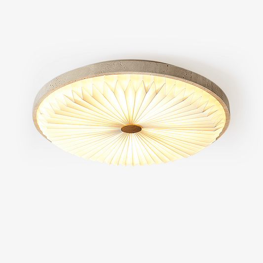 Heliora Travertine Ceiling Light - Tianguang Alabaster Lighting