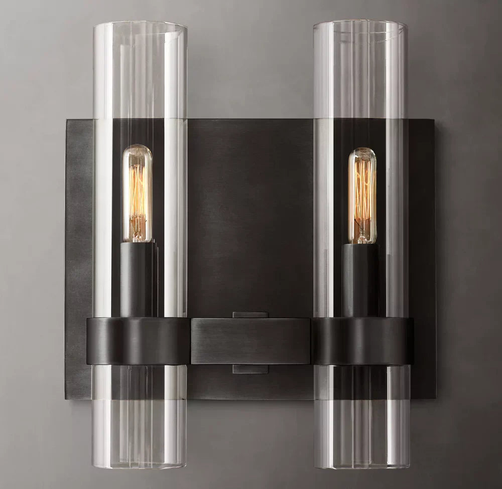 Ravelle Double Wall Light, Bathroom Wall Sconce, detail 8