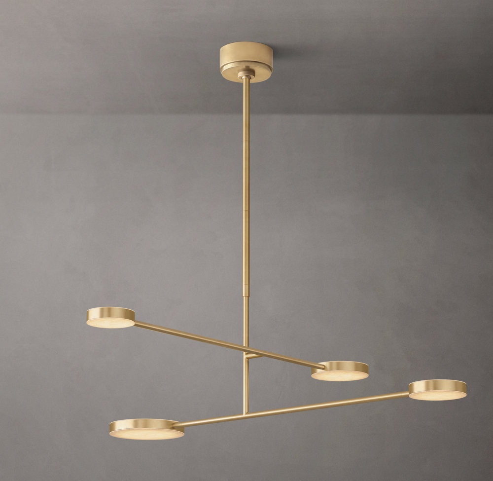 Alexander Mobile Alabaster Chandelier 36" - Tianguang Alabaster Lighting