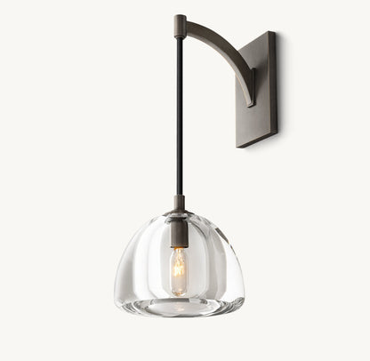 Hemisphere Wall Light, Bathroom Wall Sconce, detail 15
