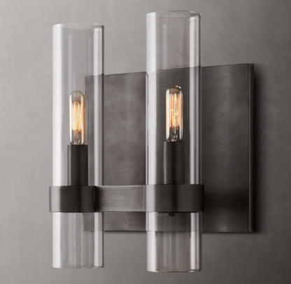 Ravelle Double Wall Light, Bathroom Wall Sconce, detail 15
