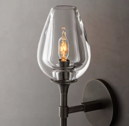 Tulip Grand Wall Light - 5"W x 7"D x 24"H, Bathroom Wall Sconce, detail 12