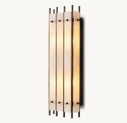San Marco Alabaster Grand Box Sconce, Bedroom Wall Sconce, detail 12